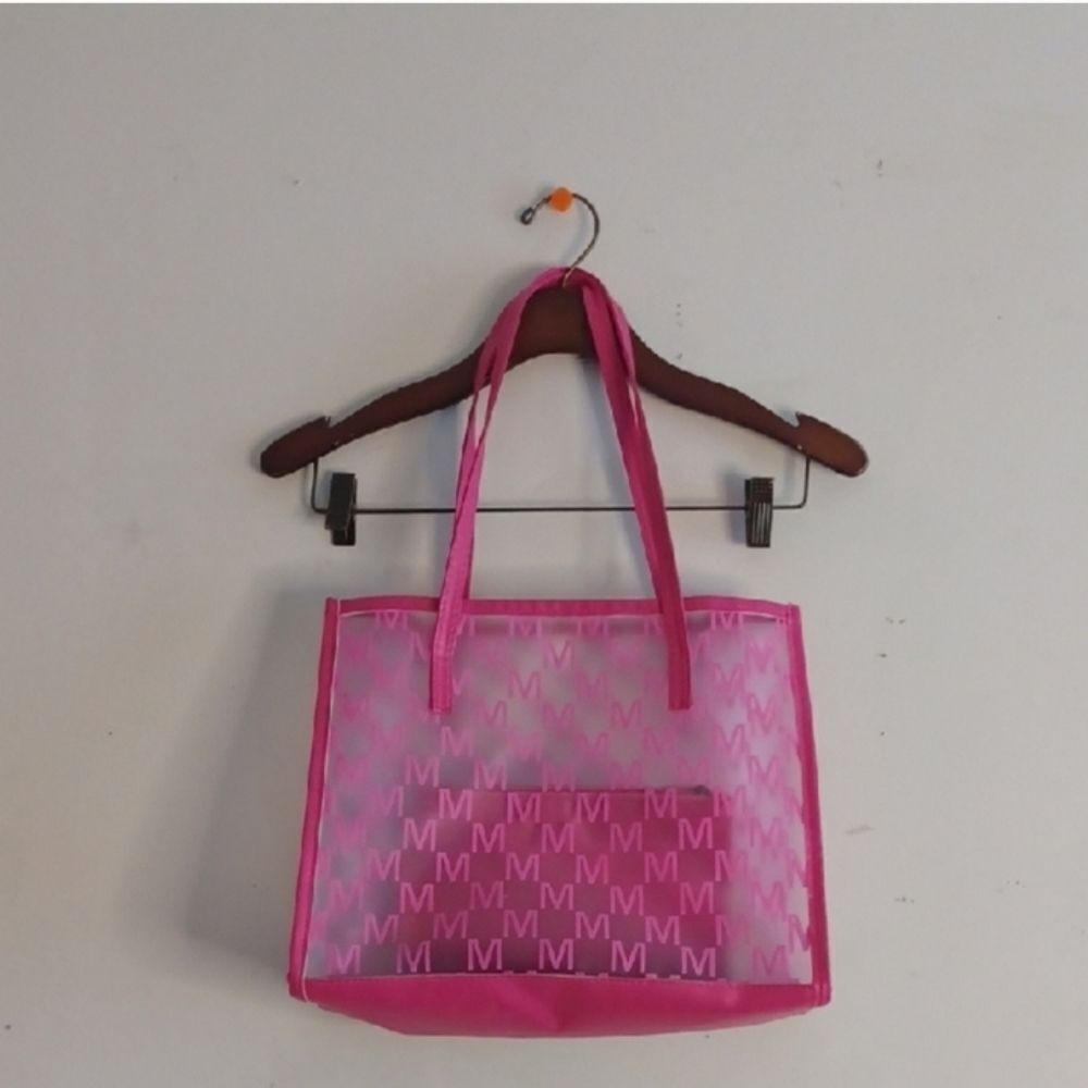 Pink Monogram Tote Bag